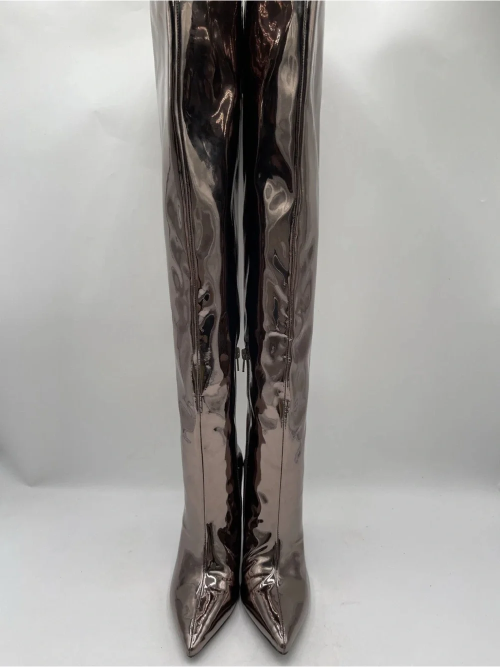 INC Sedona Women's Slouchy Over-The-Knee Boots Pewter Size 7M/ 37.5
